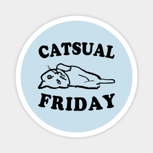 Casual Friday Casual Cat Magnet